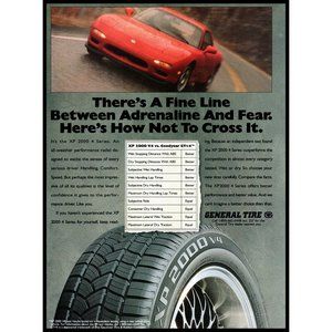 1994 General Tire Mazda RX-7 Coupe Sports Car Vintage Print Ad Wall Art Photo
